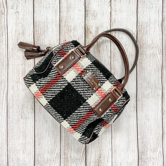 kate spade Handbags - Kate Spade Small Damien Ruby Park -Cream/Black/Red